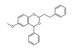 6-methoxy-2-phenethyl-4-phenyl-4H-benzo[d][1,3]dioxine结构式