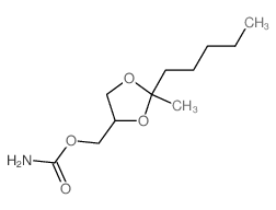Carbamic acid,(2-methyl-2-pentyl-1,3-dioxolan-4-yl)methyl ester (6CI,7CI)结构式