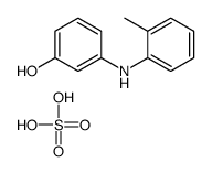 m-(o-toluidino)phenol sulphate structure