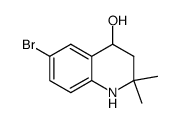 6-bromo-2.2-dimethyl-1,2,3,4-tetrahydroquinolin-4-ol结构式
