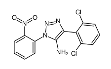 5-(2,6-dichlorophenyl)-3-(2-nitrophenyl)triazol-4-amine Structure