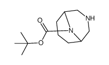 tert-butyl 3,9-diazabicyclo[3.3.1]nonane-9-carboxylate Structure