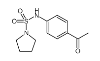 1-Pyrrolidinesulfonamide, N-(4-acetylphenyl)- Structure