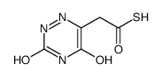 2-(3,5-dioxo-2H-1,2,4-triazin-6-yl)ethanethioic S-acid结构式