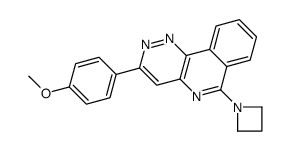 6-(azetidin-1-yl)-3-(4-methoxyphenyl)pyridazino[4,3-c]isoquinoline结构式