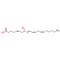 8-羟基-[S-(E,Z,Z,Z)]-5,9,11,14-二十碳四烯酸结构式