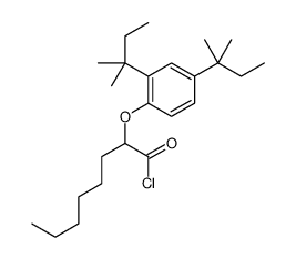 2-[2,4-bis(2-methylbutan-2-yl)phenoxy]octanoyl chloride Structure