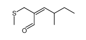 4-methyl-2-(methyl thiomethyl)-2-hexenal结构式