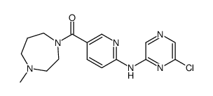 6-chloro-N-{5-[(4-methyl-1,4-diazepan-1-yl)carbonyl]pyridin-2-yl}pyrazin-2-amine Structure