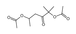 2,5-diacetoxy-2-methyl-hexan-3-one结构式