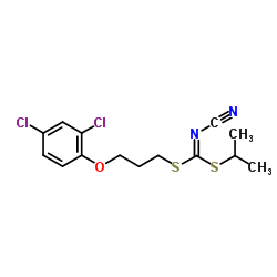 [3-(2,4-Dichlorophenoxy)propyl]isopropyl-cyanocarbonimidodithioate结构式