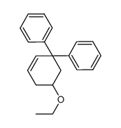 5-ethoxy-3,3-diphenylcyclohex-1-ene Structure