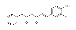 (E)-6-(4-hydroxy-3-methoxyphenyl)-1-phenyl-hex-5-ene-2,4-dione结构式