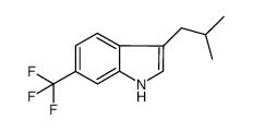 3-(2-methylpropyl)-6-(trifluoromethyl)-1H-indole Structure