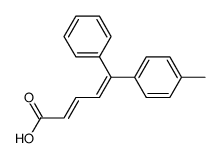 (2E,4E)-5-(4-Methylphenyl)-5-phenyl-2,4-pentadienoic acid结构式