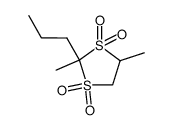 2,4-dimethyl-2-propyl-[1,3]dithiolane-1,1,3,3-tetraoxide Structure