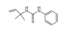 N-(1,1-dimethyl-allyl)-N'-phenyl-thiourea Structure