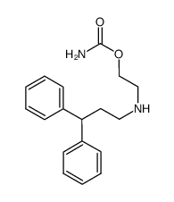 2-(3,3-diphenylpropyl-amino)ethyl carbamate结构式