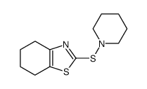1-(4,5,6,7-tetrahydro-benzothiazole-2-sulfenyl)-piperidine Structure