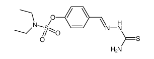 diethyl-amidosulfuric acid-(4-thiosemicarbazonomethyl-phenyl ester)结构式