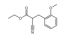ethyl 2-cyano-3-(2-methoxyphenyl)propanoate Structure