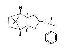 [2S-[2α(R*),3aα,4α,7α,7aα]]-Octahydro-7,8,8-trimethyl-2-(1-phenylethoxy)-4,7-methanobenzo[b]thiophen结构式