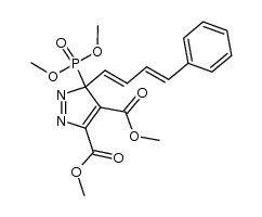 dimethyl 3-dimethylphosphoryl-3-(4-phenyl-1,3-butadienyl)-3H-pyrazole-4,5-dicarboxylate结构式