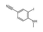 3-iodo-4-(methylamino)benzonitrile结构式