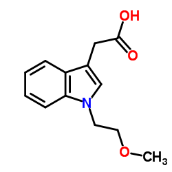 [1-(2-Methoxyethyl)-1H-indol-3-yl]acetic acid Structure
