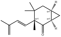 Bicyclo[4.1.0]heptan-2-one, 3,4,4-trimethyl-3-[(1E)-3-methyl-1,3-butadien-1-yl]-, (1R,3R,6R)-rel-结构式