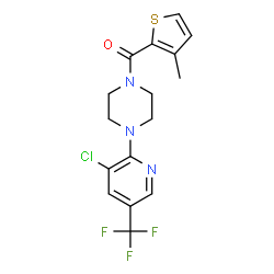 4-(3-CHLORO-5-(TRIFLUOROMETHYL)(2-PYRIDYL))PIPERAZINYL 3-METHYL(2-THIENYL) KETONE structure