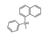 (+)-methyl-(α-naphthyl)-phenylsilane结构式