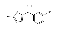 (3-bromo-phenyl)-(5-methyl-thiophen-2-yl)-methanol Structure