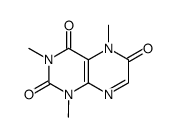 2,4,6(3H)-Pteridinetrione,1,5-dihydro-1,3,5-trimethyl- Structure