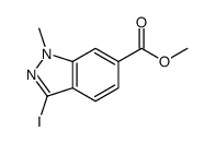 3-碘-1-甲基-1H-吲唑-6-甲酸甲酯结构式