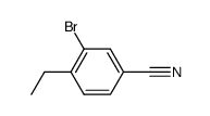 3-bromo-4-ethylbenzonitrile结构式