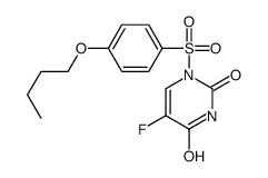 1-(4-butoxyphenyl)sulfonyl-5-fluoropyrimidine-2,4-dione Structure