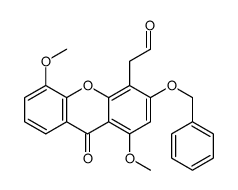 2-(1,5-dimethoxy-9-oxo-3-phenylmethoxyxanthen-4-yl)acetaldehyde Structure