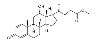 (R)-methyl 4-((8R,9S,10R,12S,13R,14S,17R)-12-hydroxy-10,13-dimethyl-3-oxo-6,7,8,9,10,11,12,13,14,15,16,17-dodecahydro-3H-cyclopenta[a]phenanthren-17-yl)pentanoate结构式