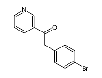 2-(4-bromophenyl)-1-(pyridin-3-yl)ethanone结构式