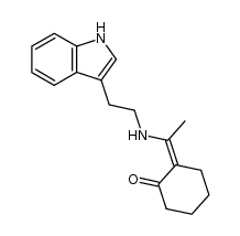 2-[1-[[2-(1H-Indol-3-yl)ethyl]amino]ethylidene]cyclohexanone Structure
