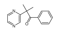 2-methyl-1-phenyl-2-pyrazin-2-ylpropan-1-one结构式