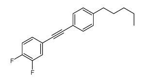 1,2-difluoro-4-[2-(4-pentylphenyl)ethynyl]benzene结构式