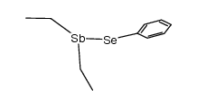 diethyl(phenylselanyl)stibine Structure