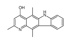 1,4-dihydro-4-oxo-2,5,11-trimethyl-6H-pyrido(3,2-b)carbazole Structure