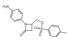 1-(p-aminophenyl)-4-tosyloxymethyl-2-azetidinone Structure