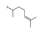 6-iodo-2-methylhept-2-ene结构式