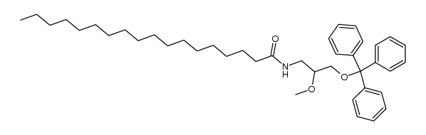 (+/-)-3-octadecanamido-2-methoxy-1-(triphenylmethoxy)propane Structure