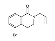 5-bromo-2-prop-2-enyl-3,4-dihydroisoquinolin-1-one结构式