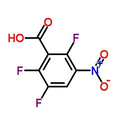 2,3,6-三氟-5-硝基苯甲酸结构式